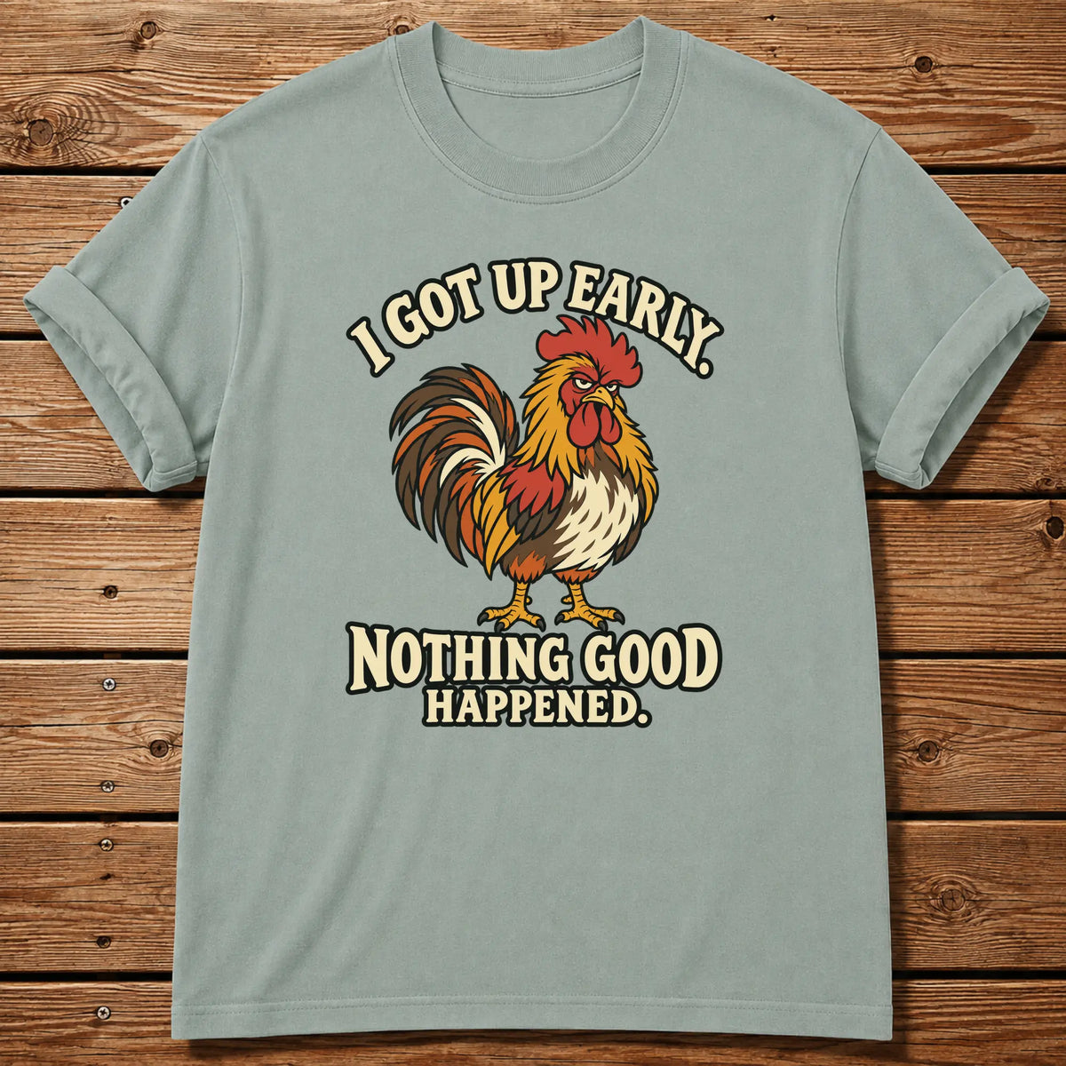 Grumpy Rooster T-Shirt - Bay