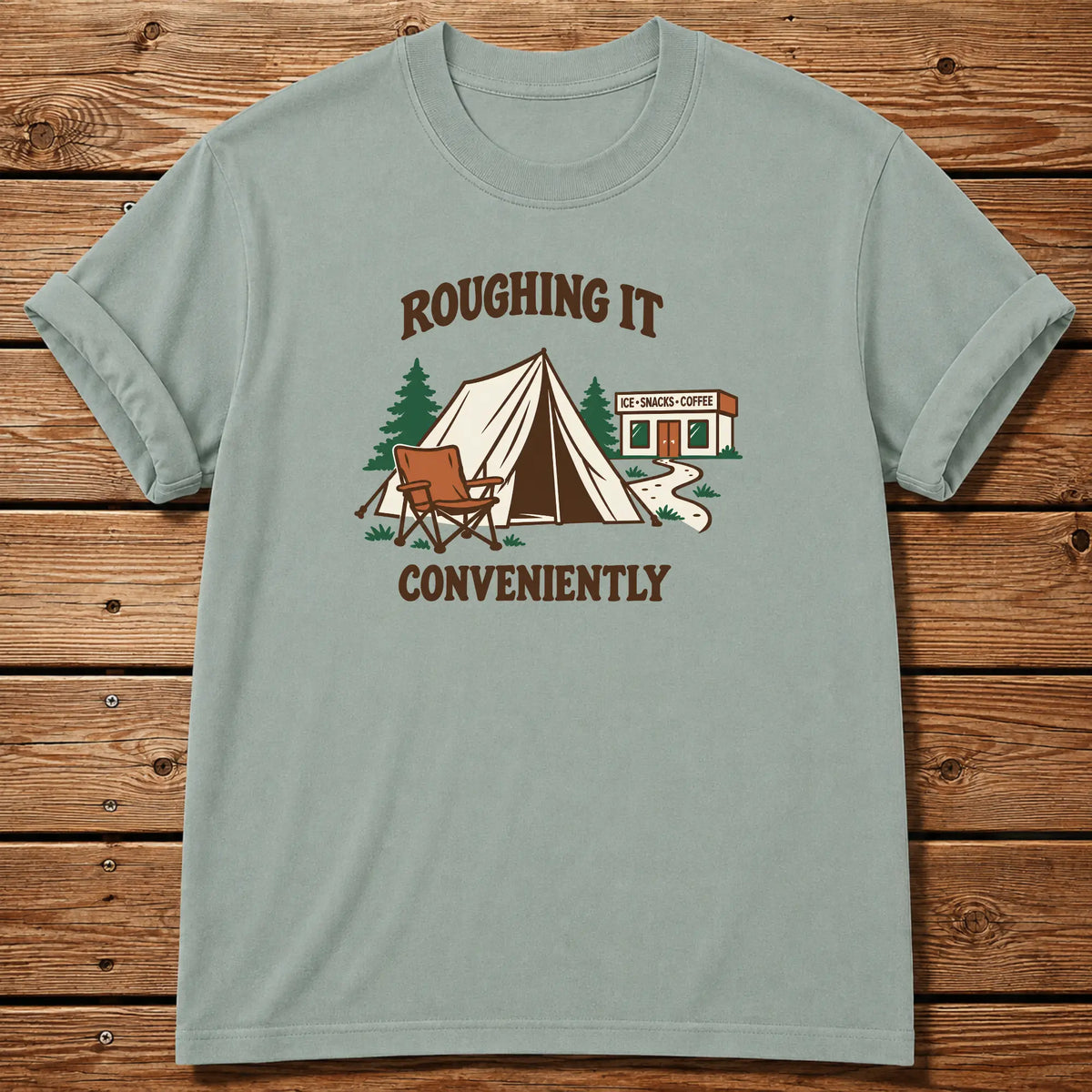 Roughing It T-Shirt - Bay