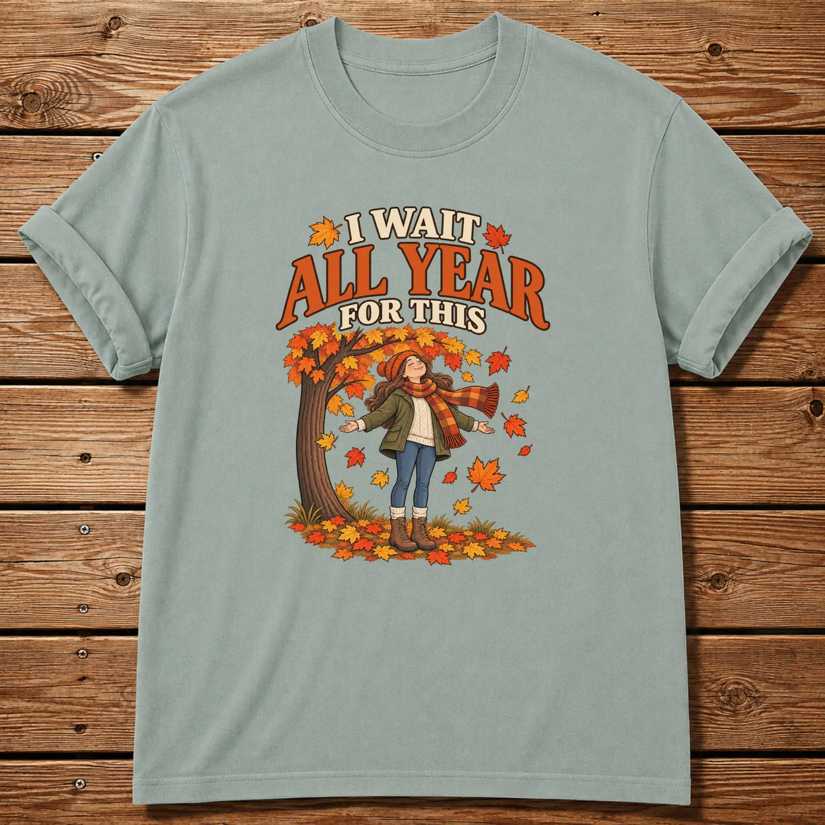Waiting for Fall T-Shirt - Bay