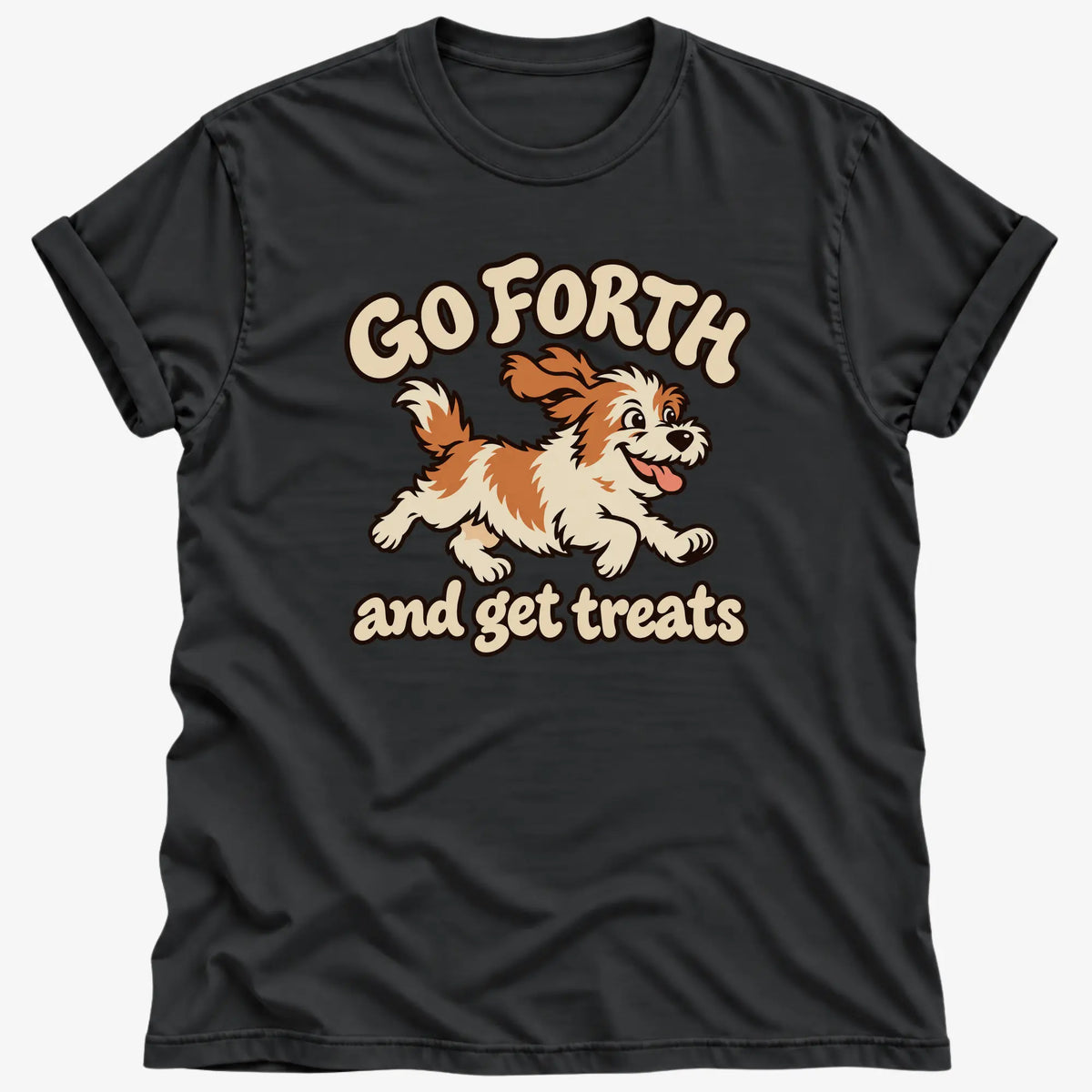 Black Get Treats Dog T-Shirt