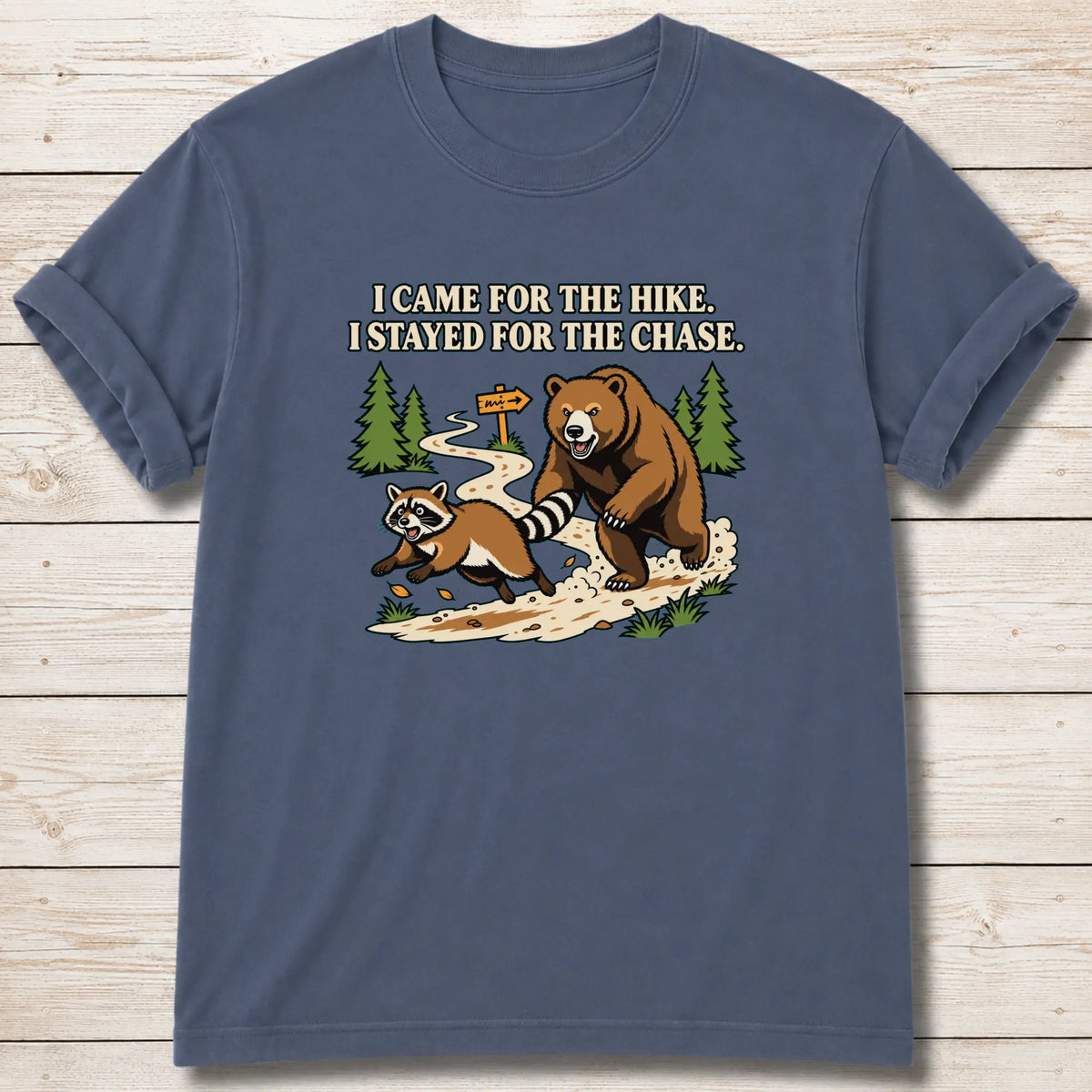 Bear Chase T-Shirt - Blue Jean