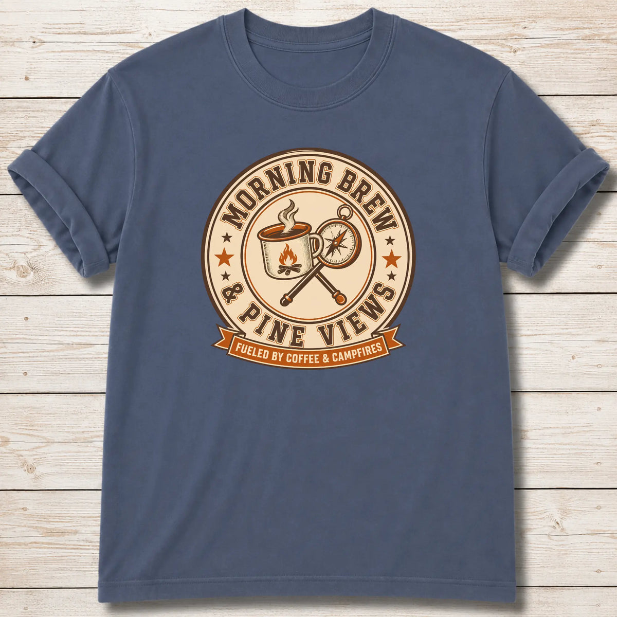 Morning Brew T-Shirt - Blue Jean