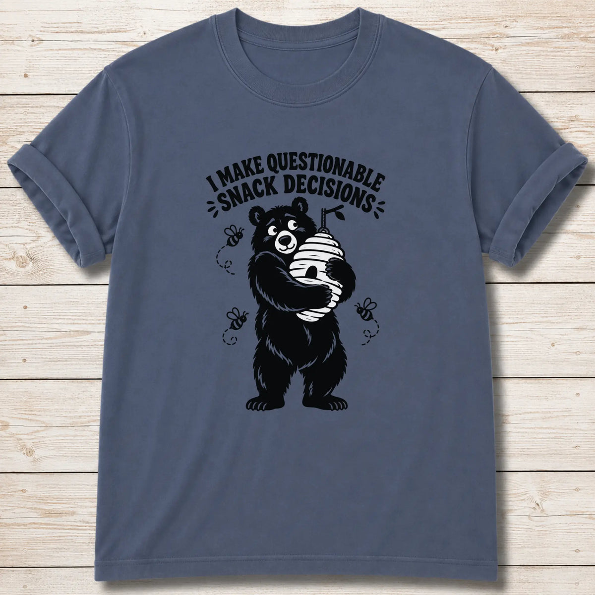 Snack Decisions T-Shirt - Blue Jean