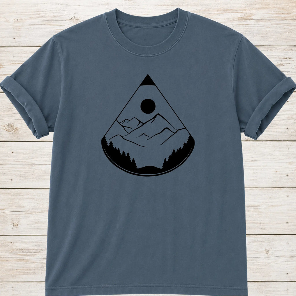 Triangle Mount T-Shirt - Blue Jean
