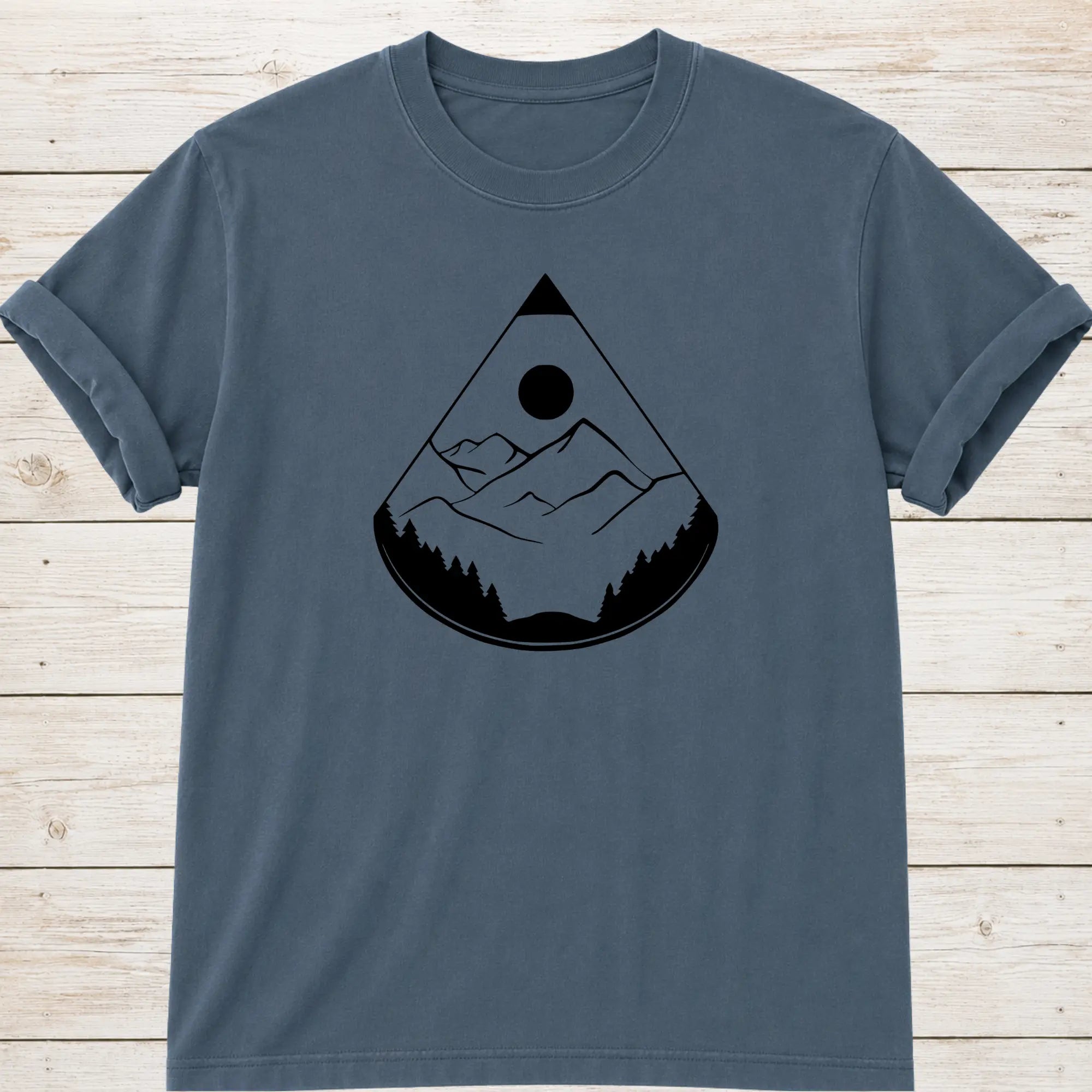 Triangle Mount T-Shirt - Blue Jean