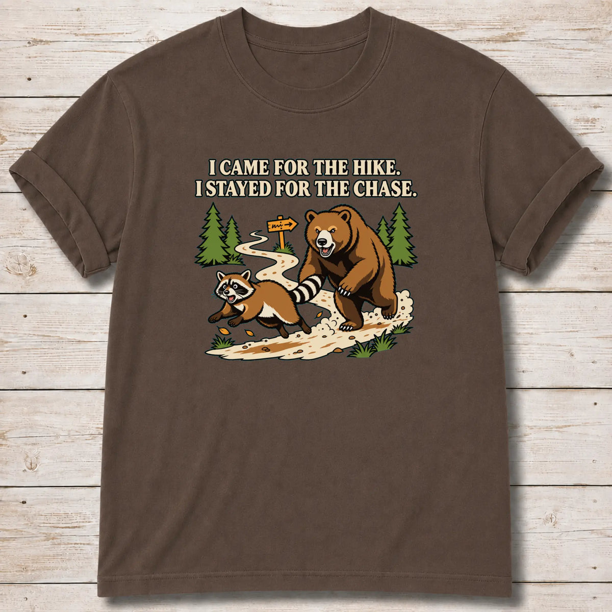 Bear Chase T-Shirt - Espresso