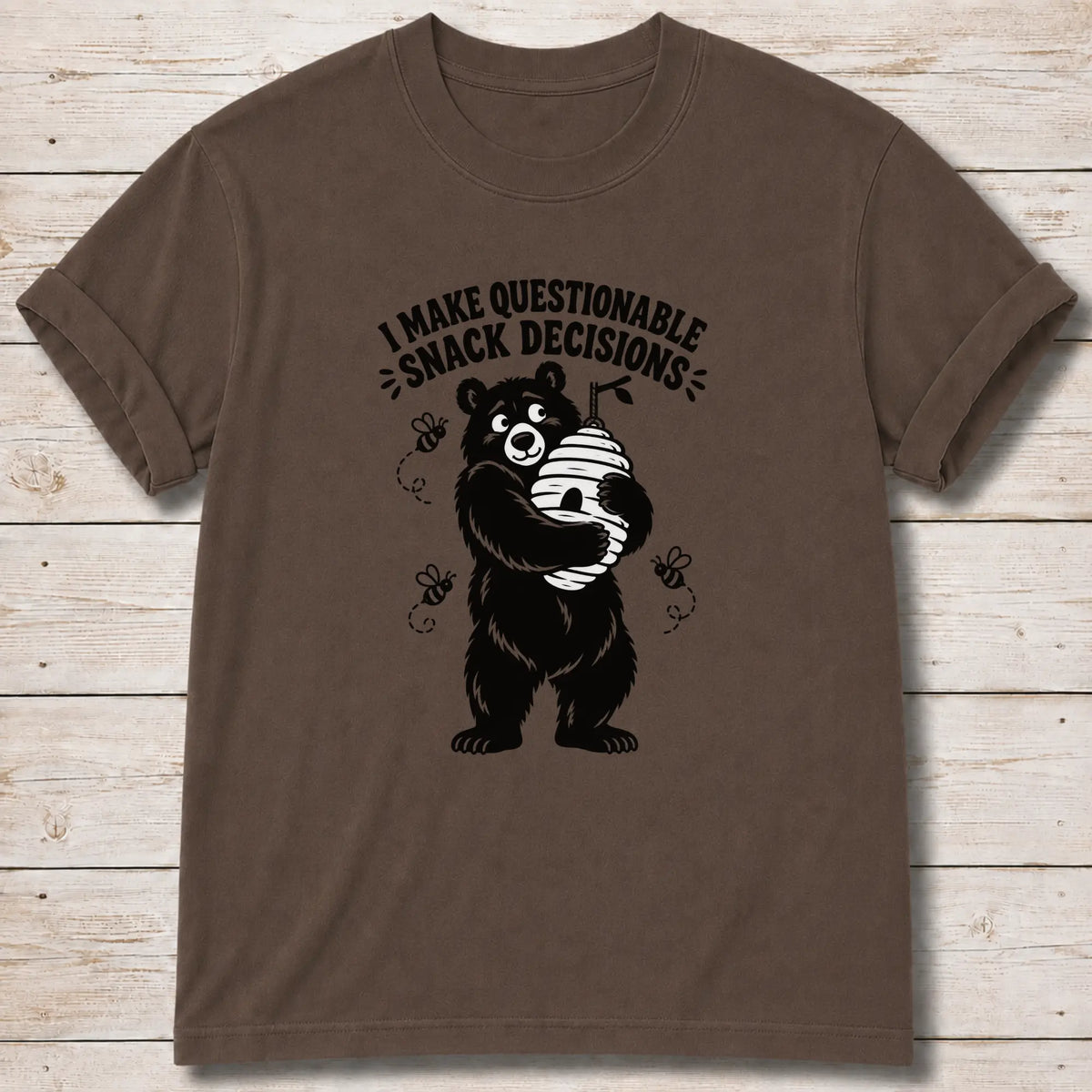Snack Decisions T-Shirt - Espresso