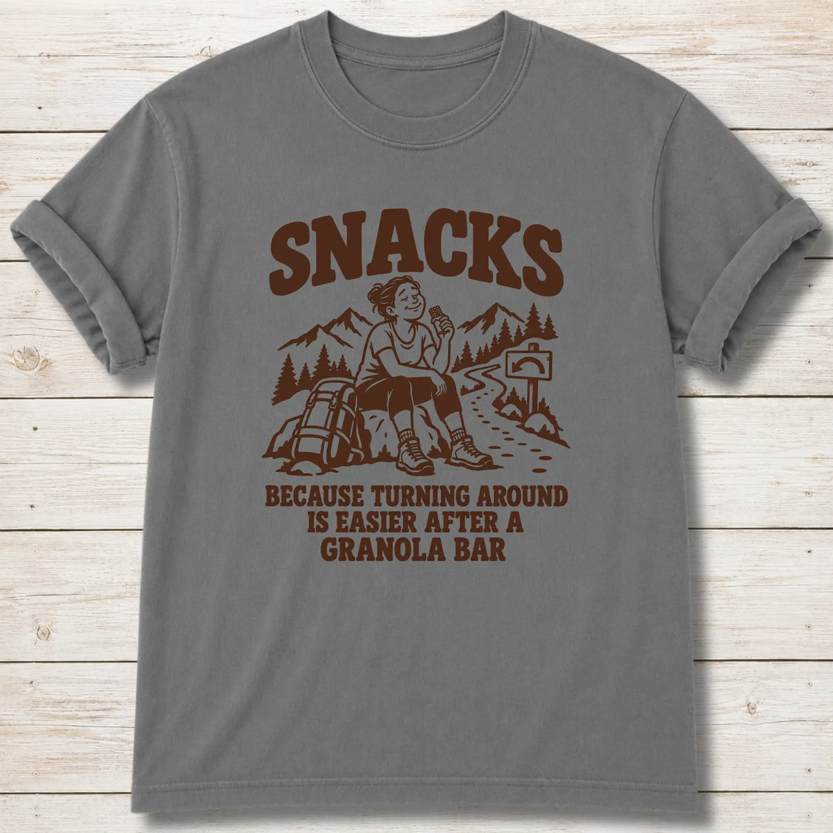 U-Turn Snacks T-Shirt - Grey