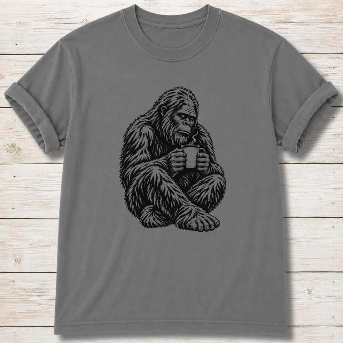 Morning Bigfoot T-Shirt - Grey