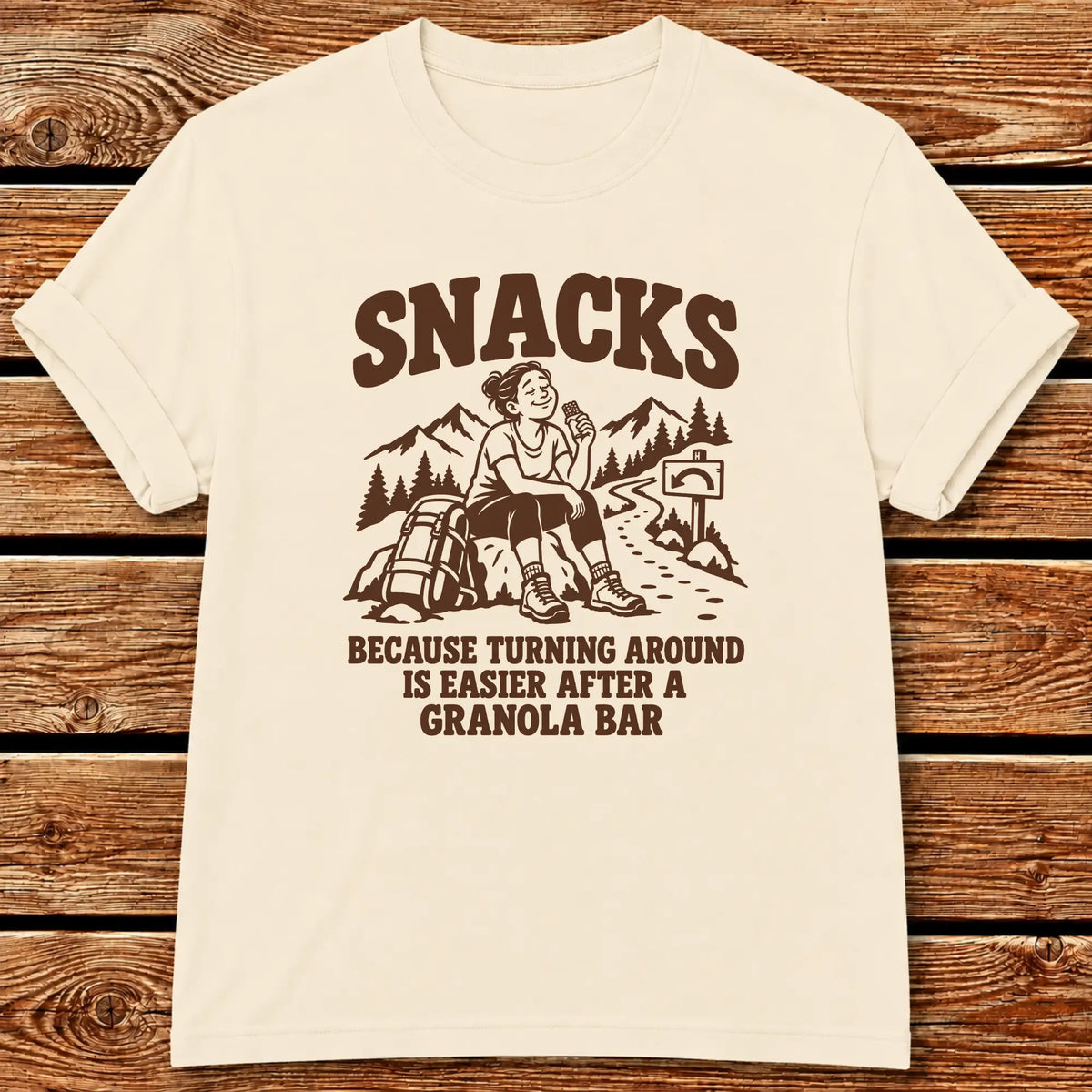 U-Turn Snacks T-Shirt - Ivory