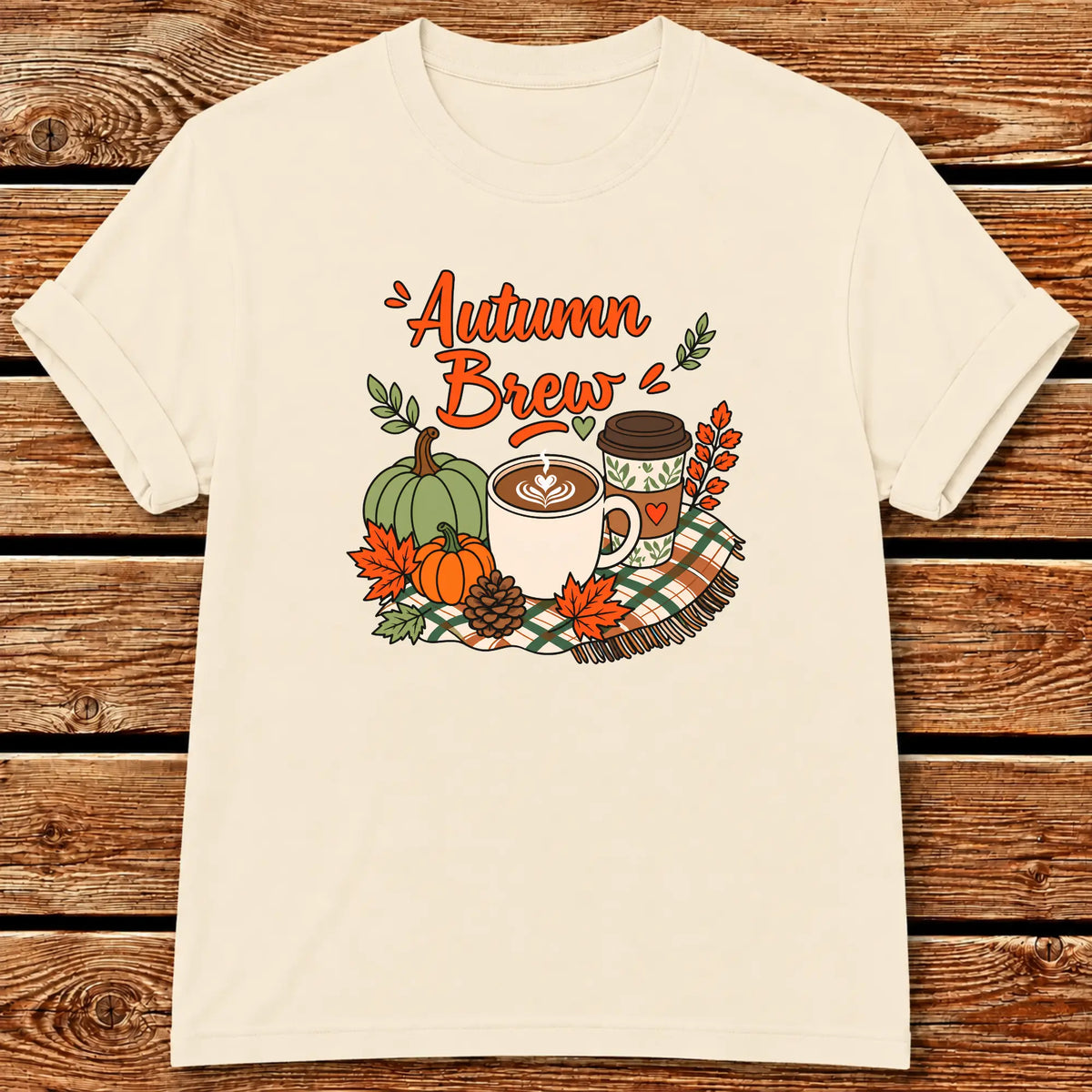 Autumn Brew T-Shirt - Ivory