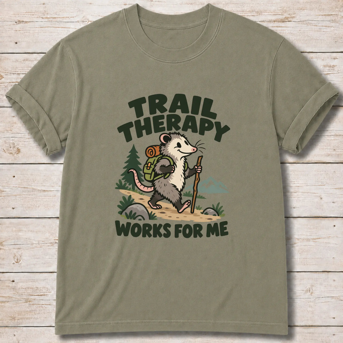 Trail Therapy T-Shirt - Khaki