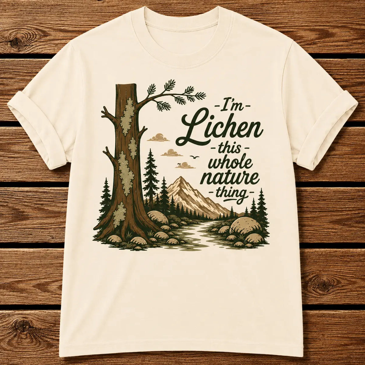 Lichen Nature T-Shirt - Ivory