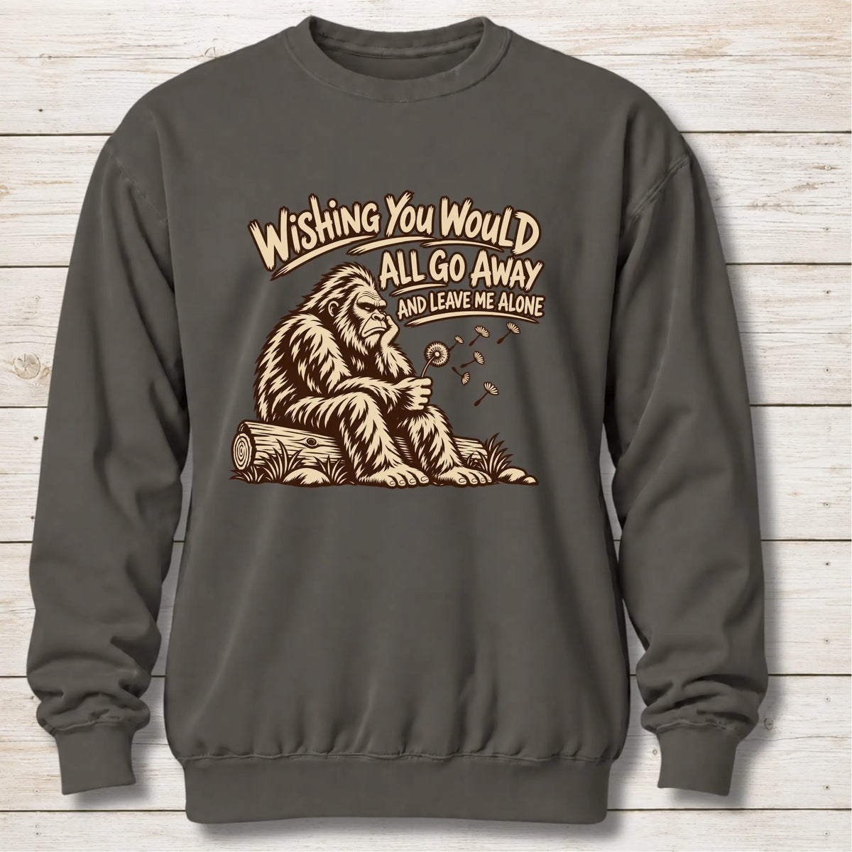 Pepper Leave Me Alone Bigfoot Sweatshirt