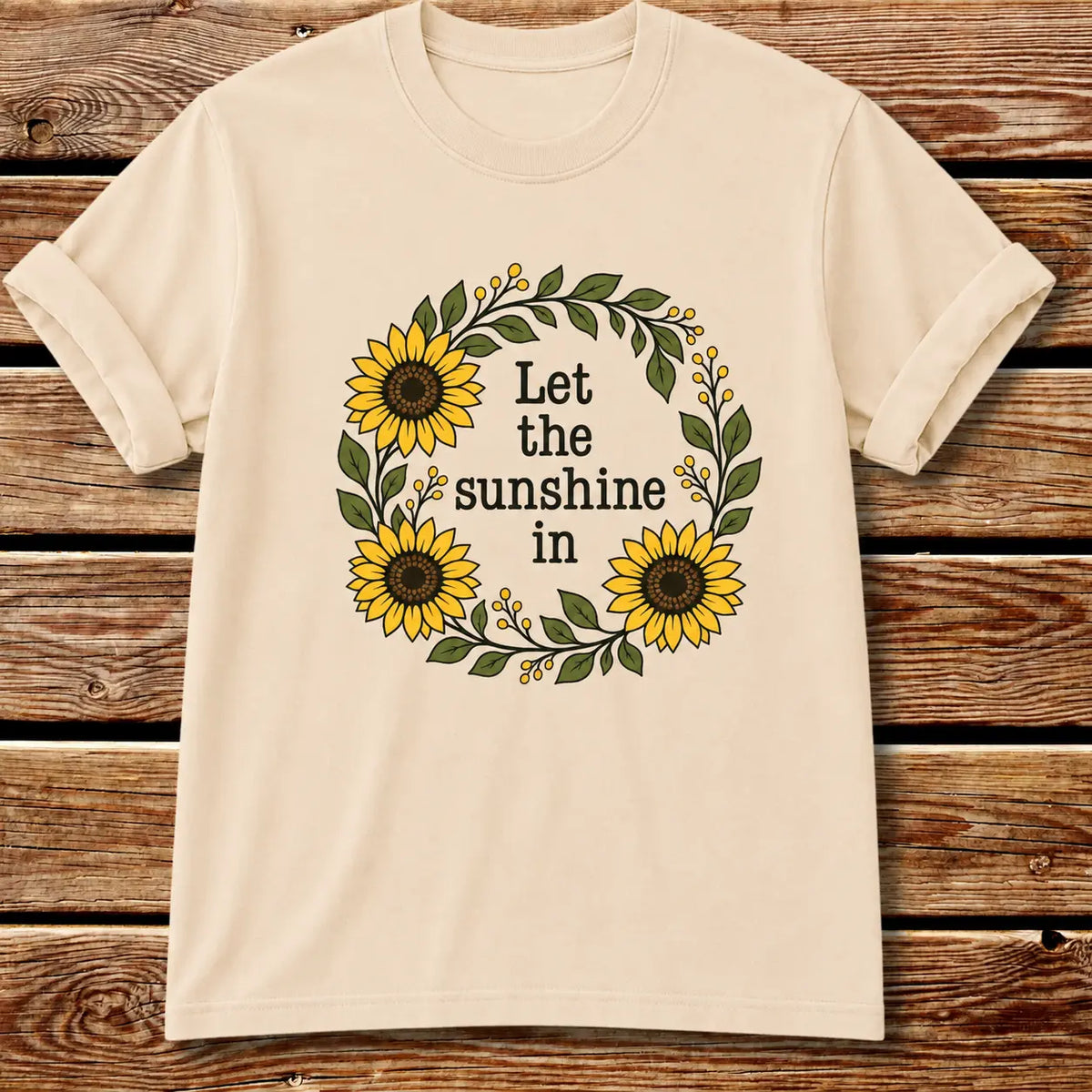 Sunflower Sunshine T-Shirt - Ivory
