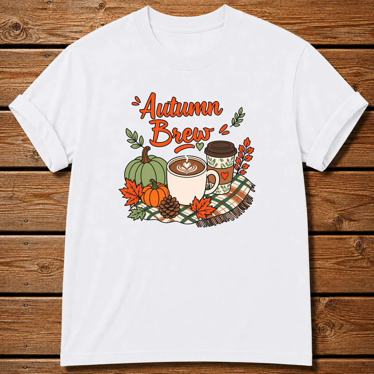 Autumn Brew T-Shirt - White