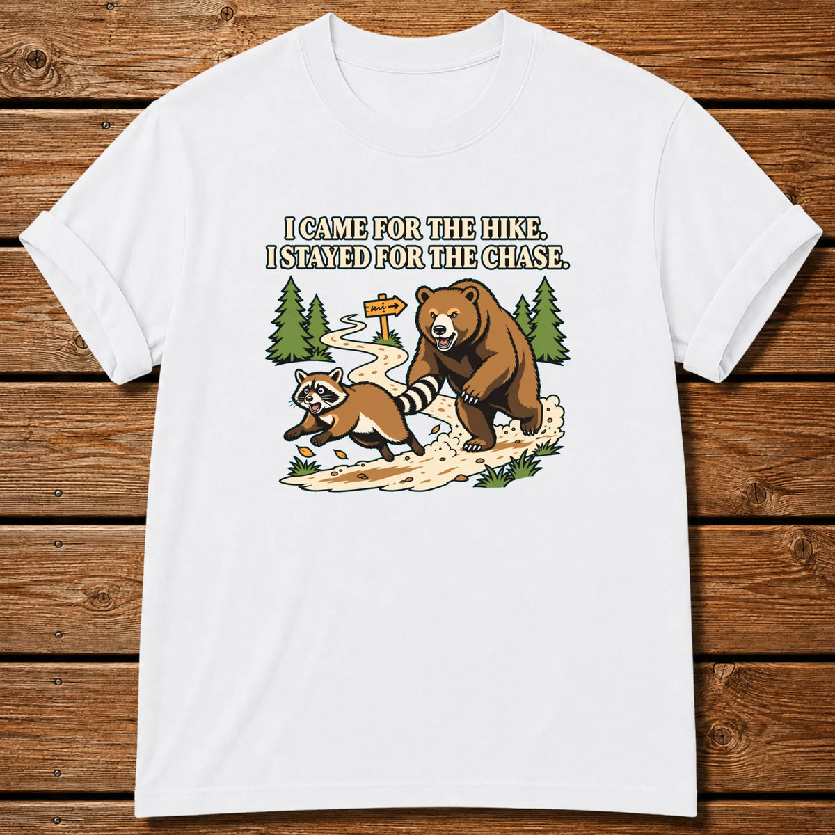 Bear Chase T-Shirt - White