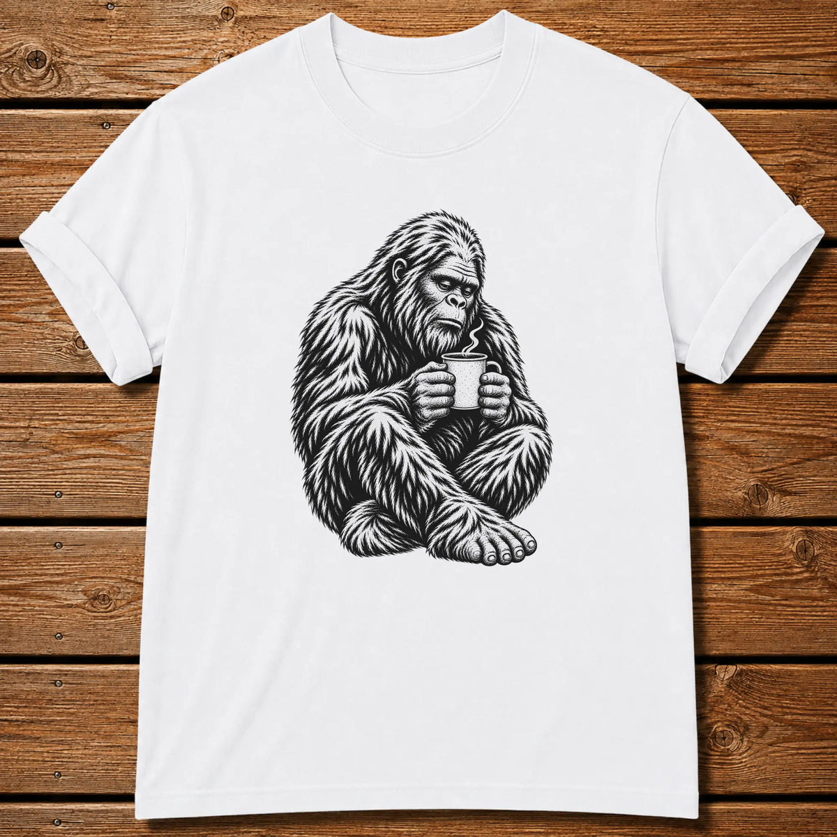 Morning Bigfoot T-Shirt - White