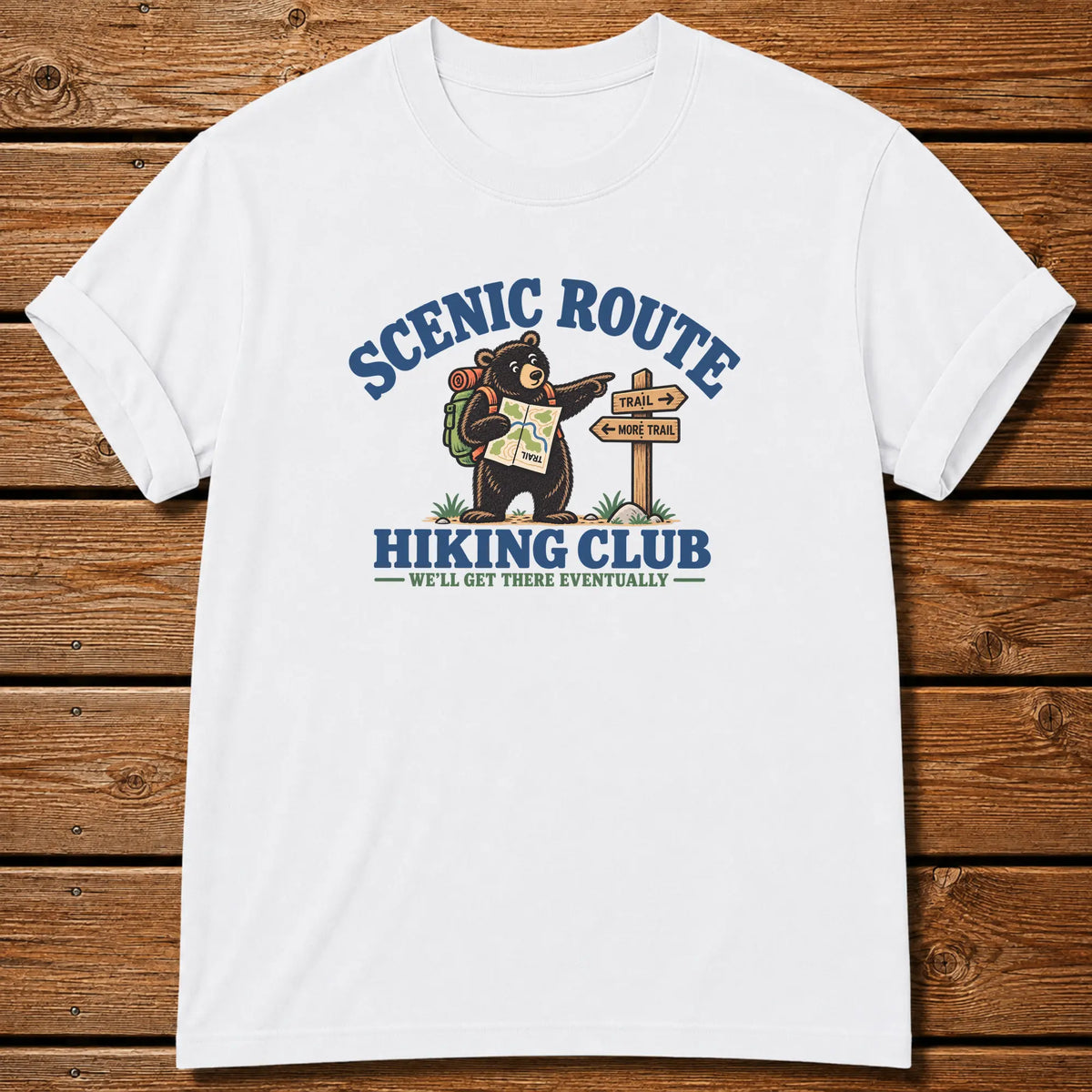White Scenic Route Hiking Club T-Shirt