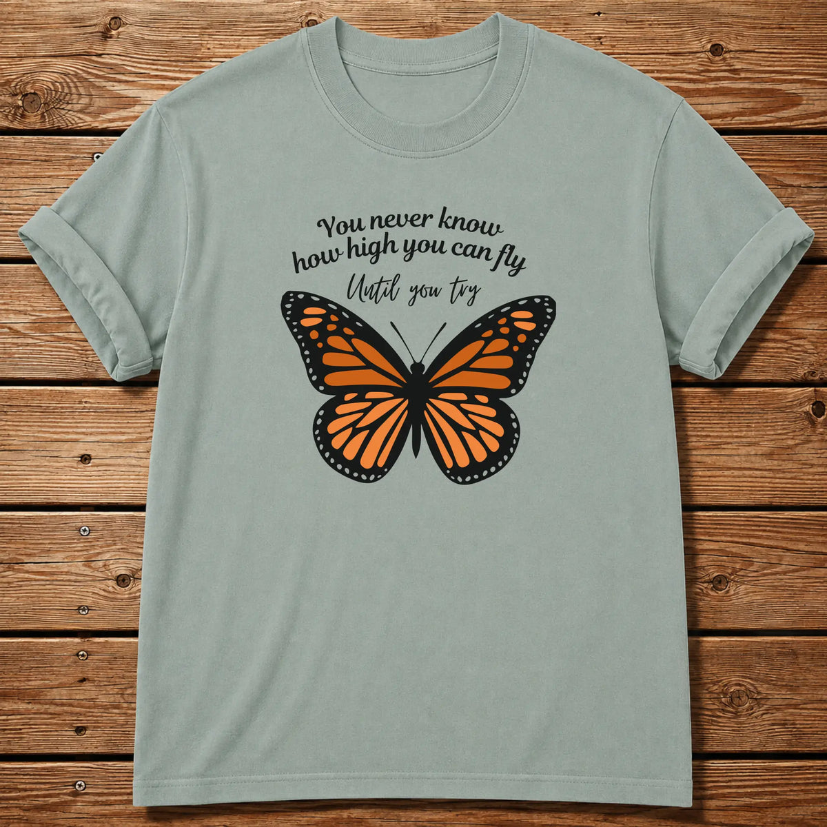 Fly High Butterfly T-Shirt - Bay