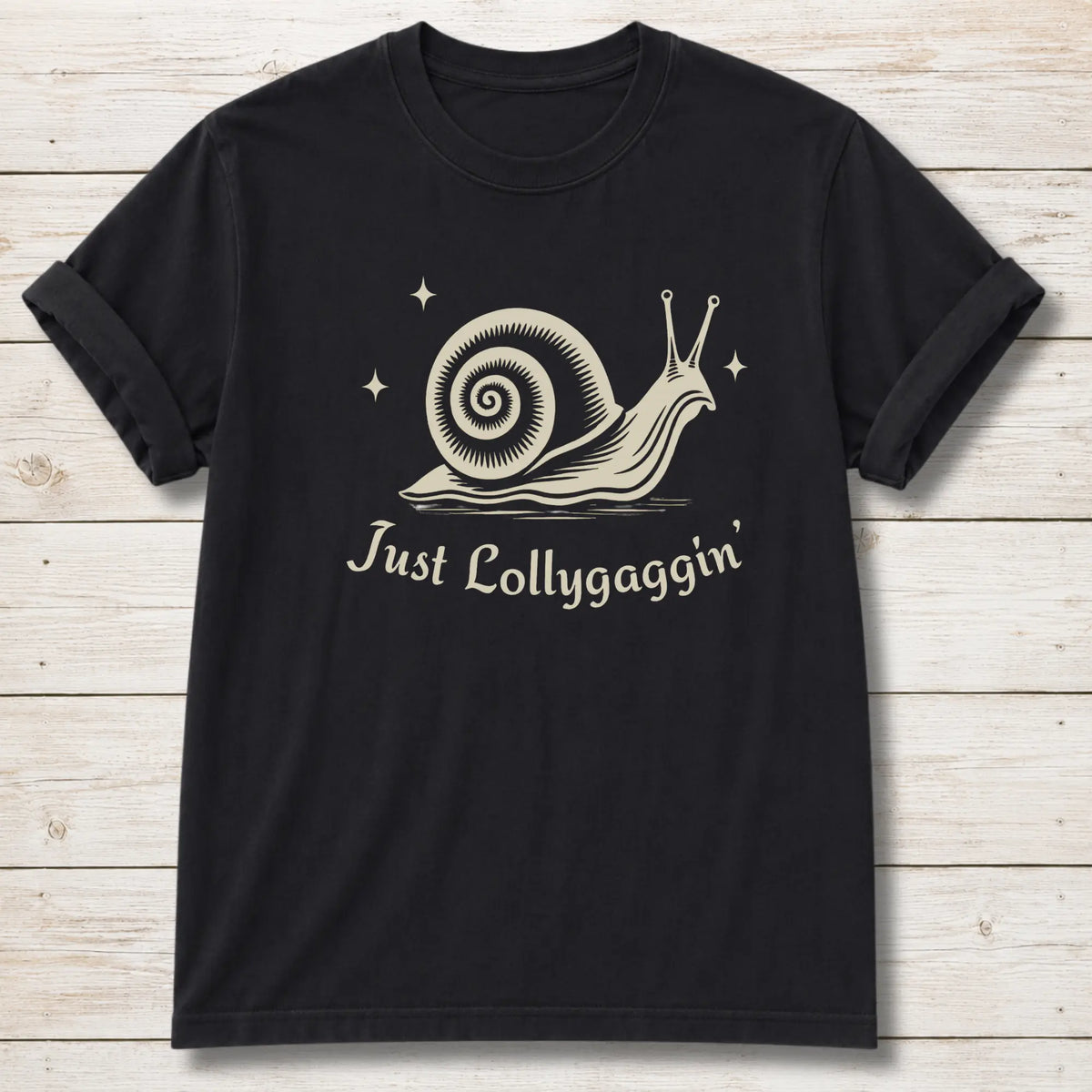 Just Lollygaggin' T-shirt - Black