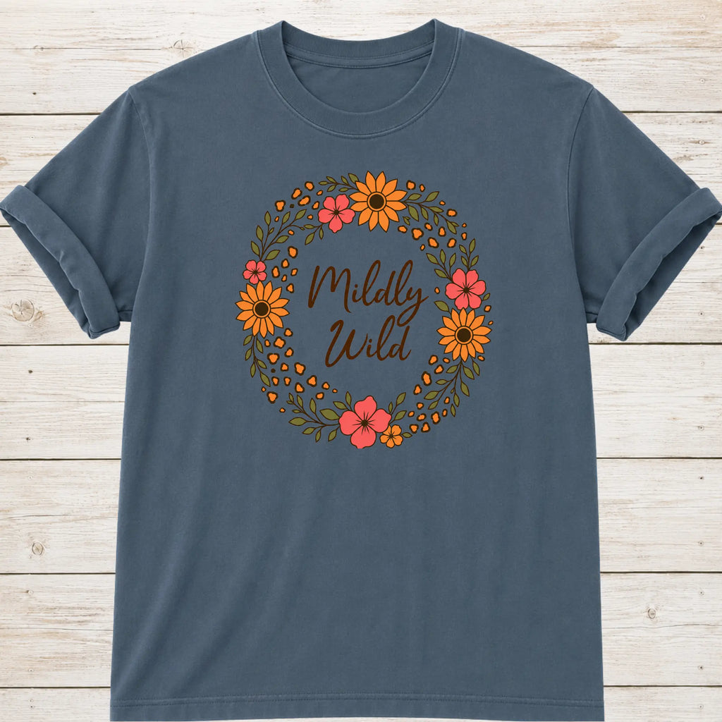 Mildly Wild T-shirt - Blue Jean
