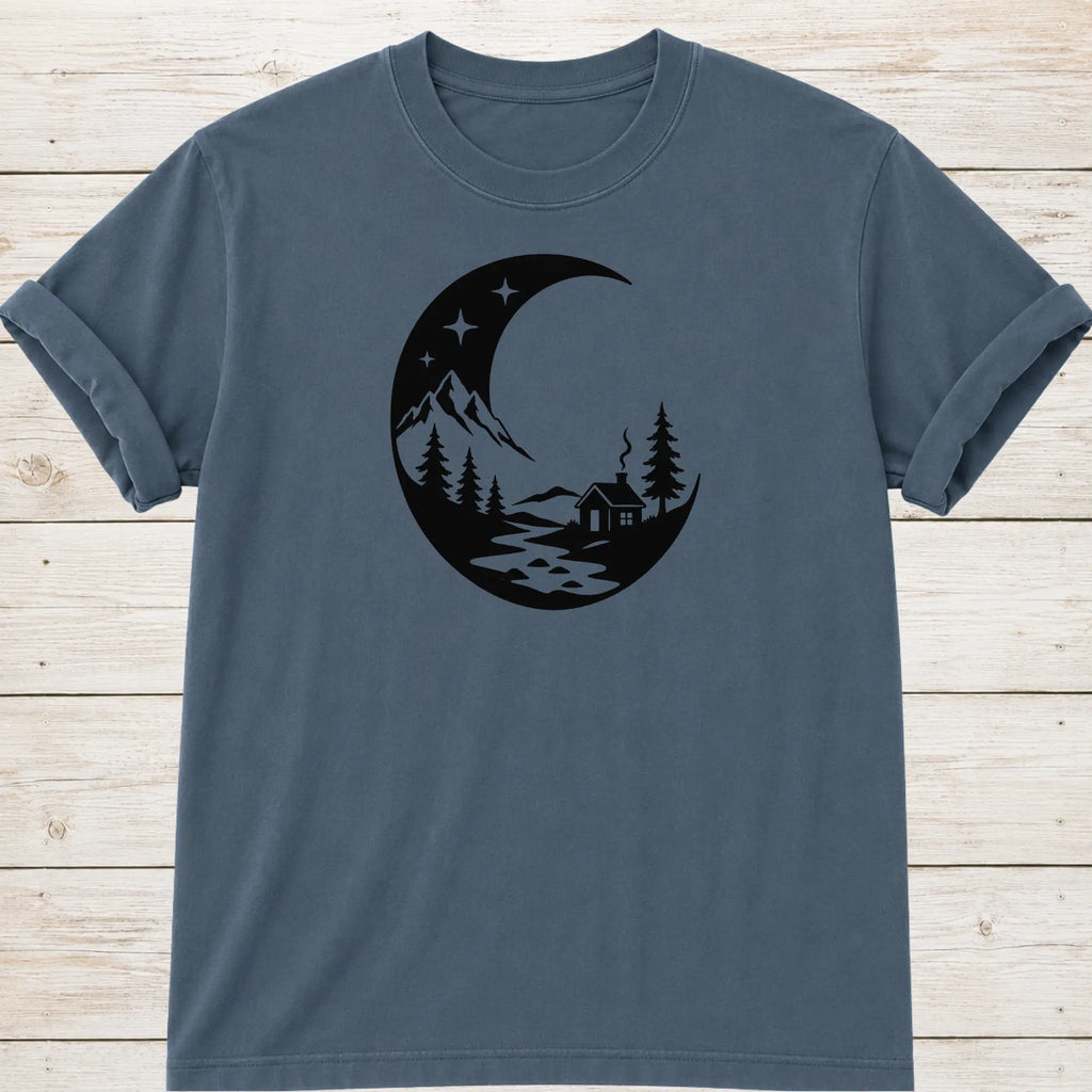 Night Scene T-shirt - Blue Jean