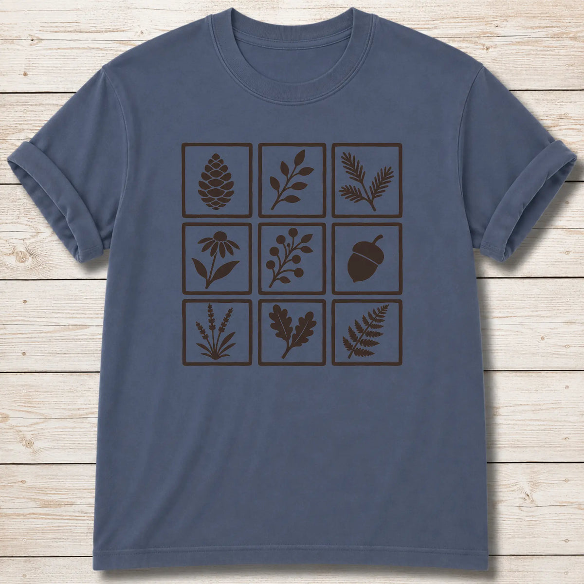 Wild Botanicals T-Shirt - Blue Jean