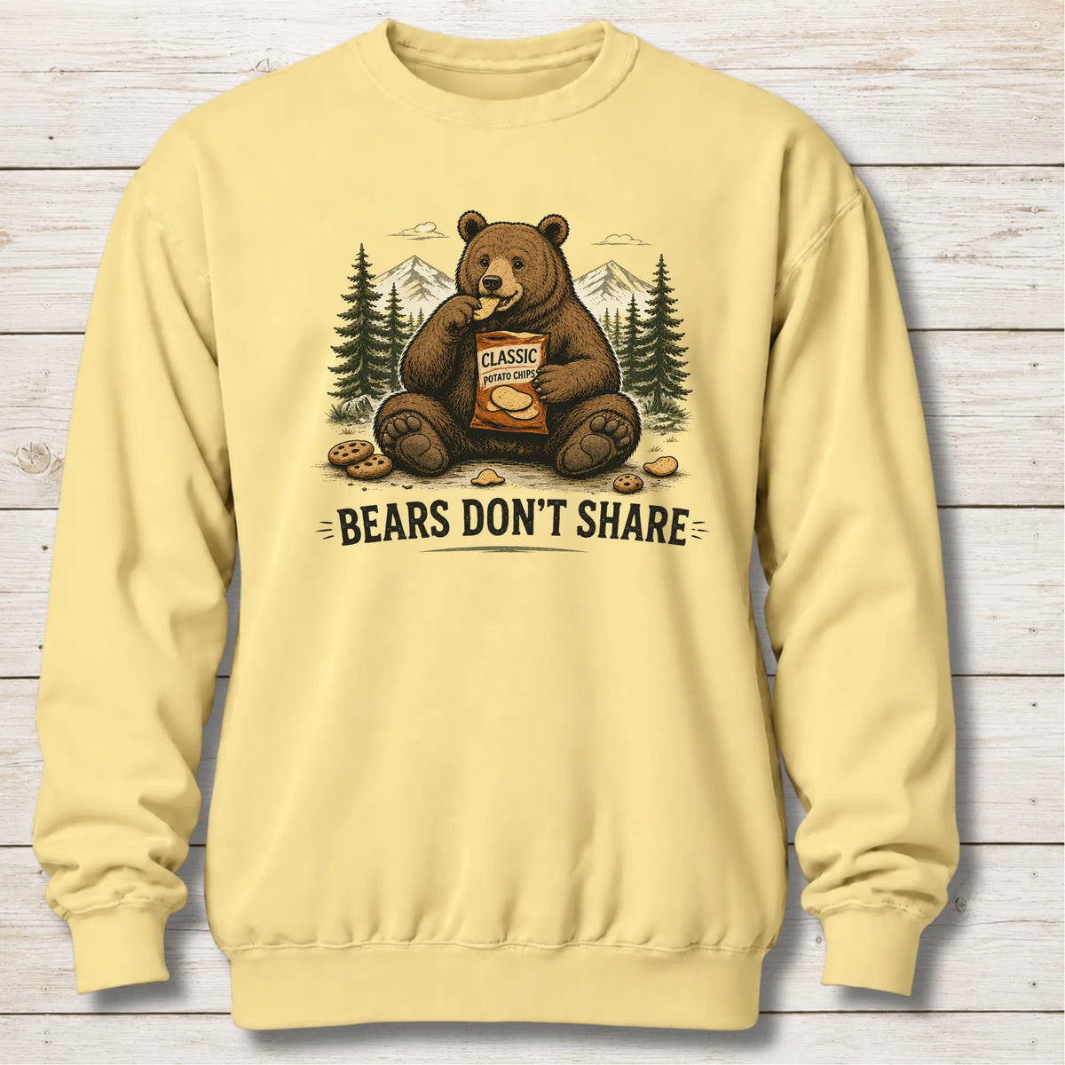 Butter Bears Don’t Share Sweatshirt