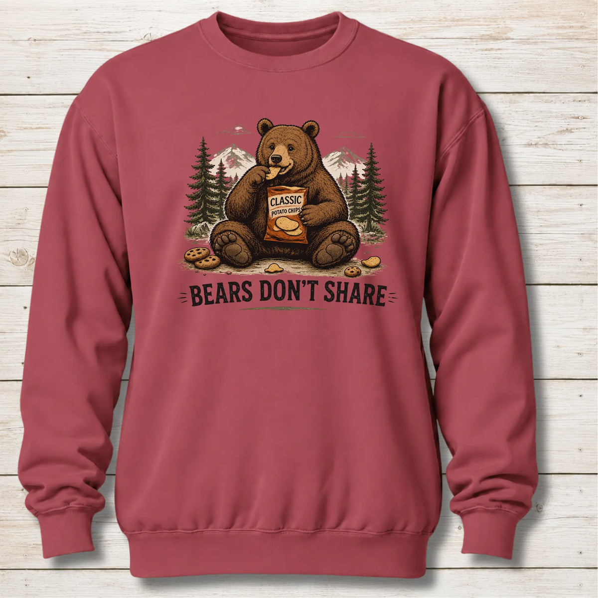 Crimson Bears Don’t Share Sweatshirt