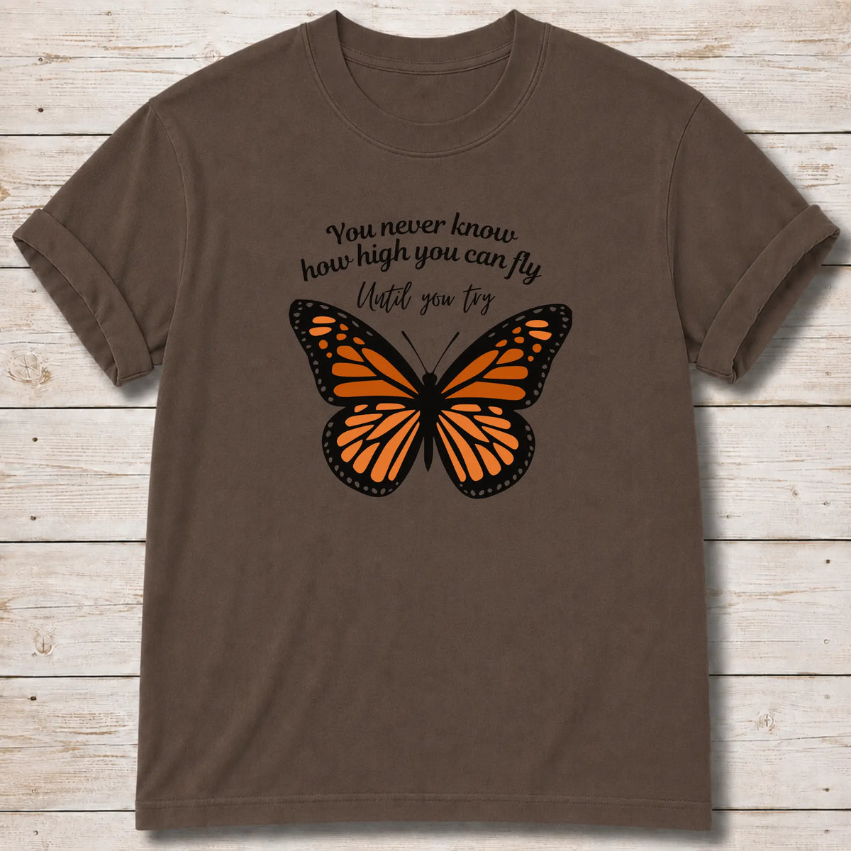 Fly High Butterfly T-Shirt - Espresso