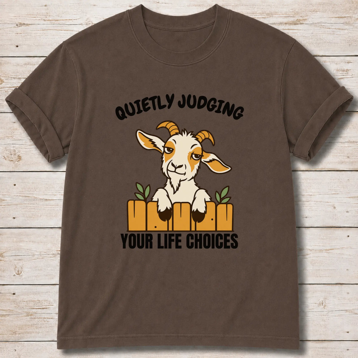 Goat Judging T-Shirt - Espresso