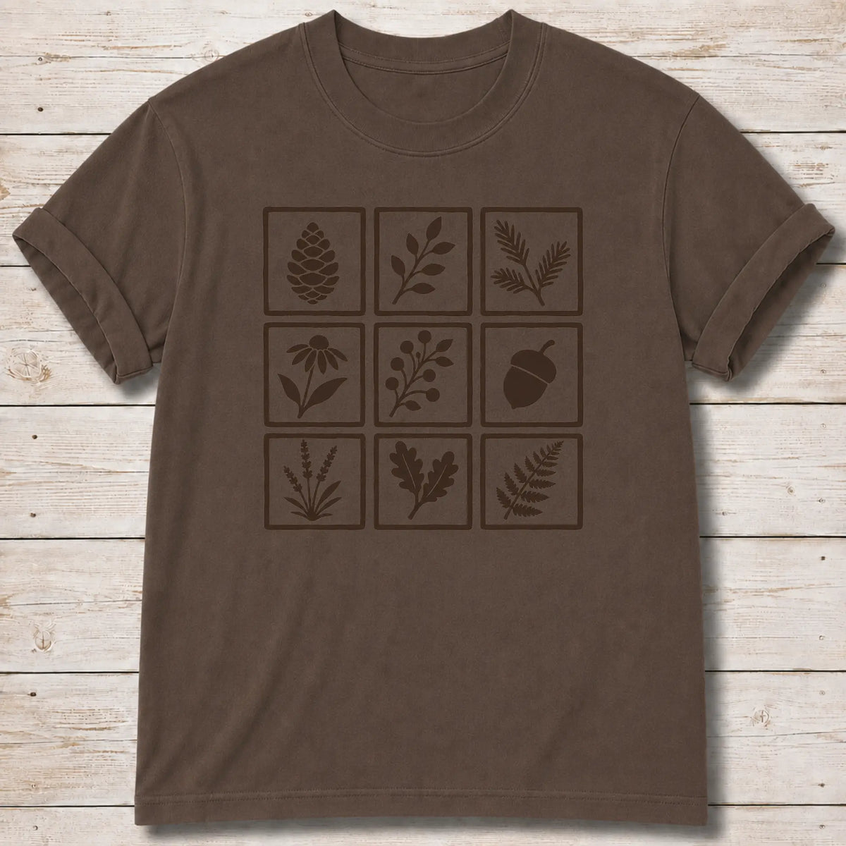Wild Botanicals T-Shirt - Espresso