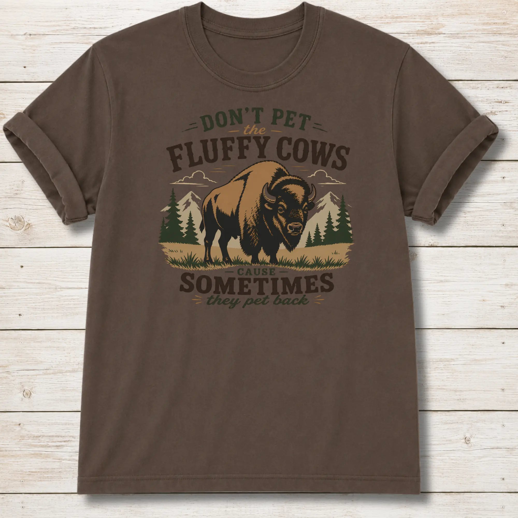 Fluffy Cows T-shirt - Expresso