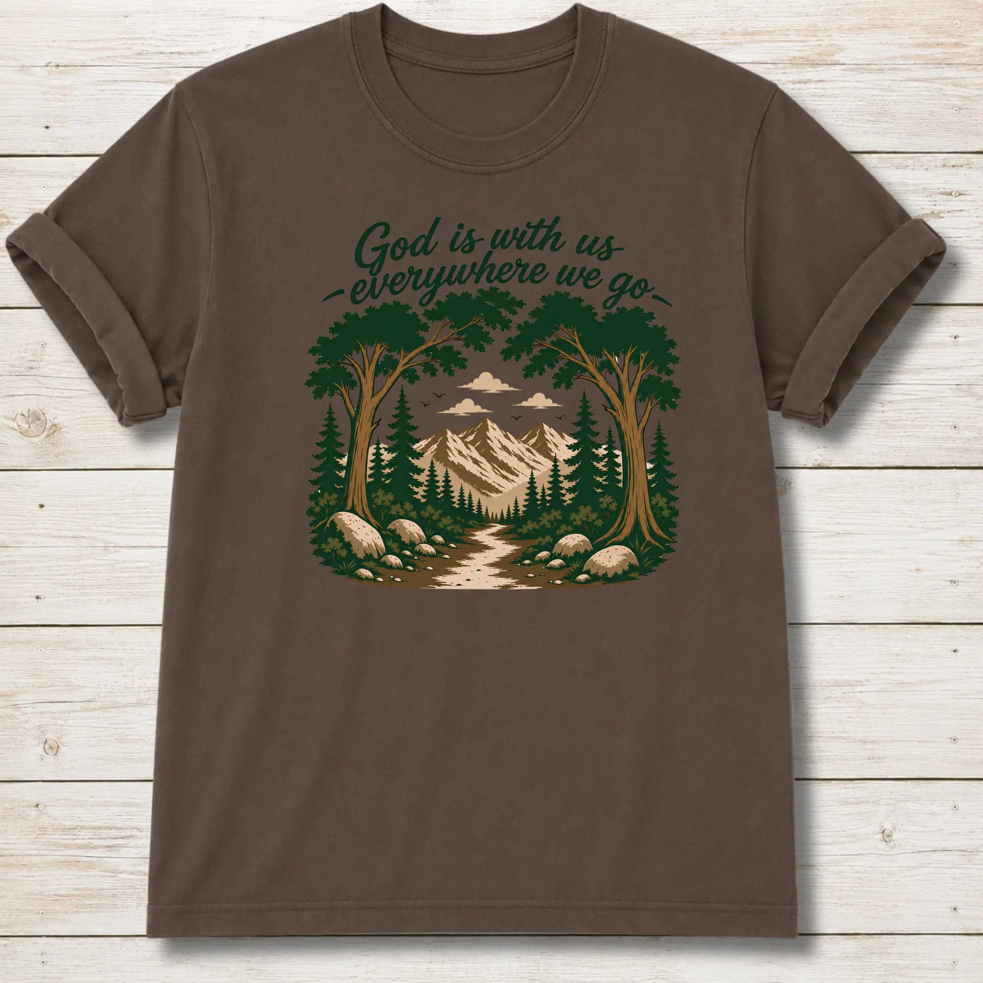 God Everywhere T-shirt - Expresso