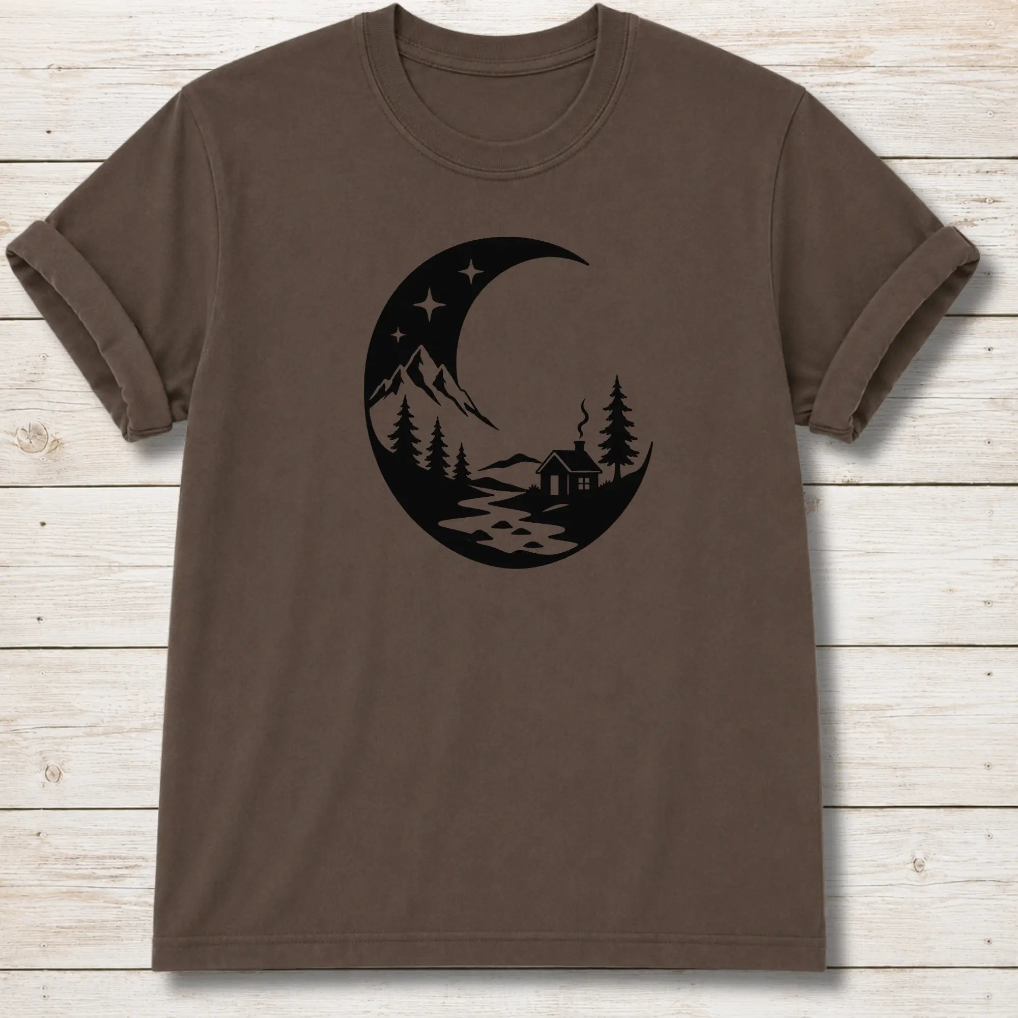 Night Scene T-shirt - Expresso
