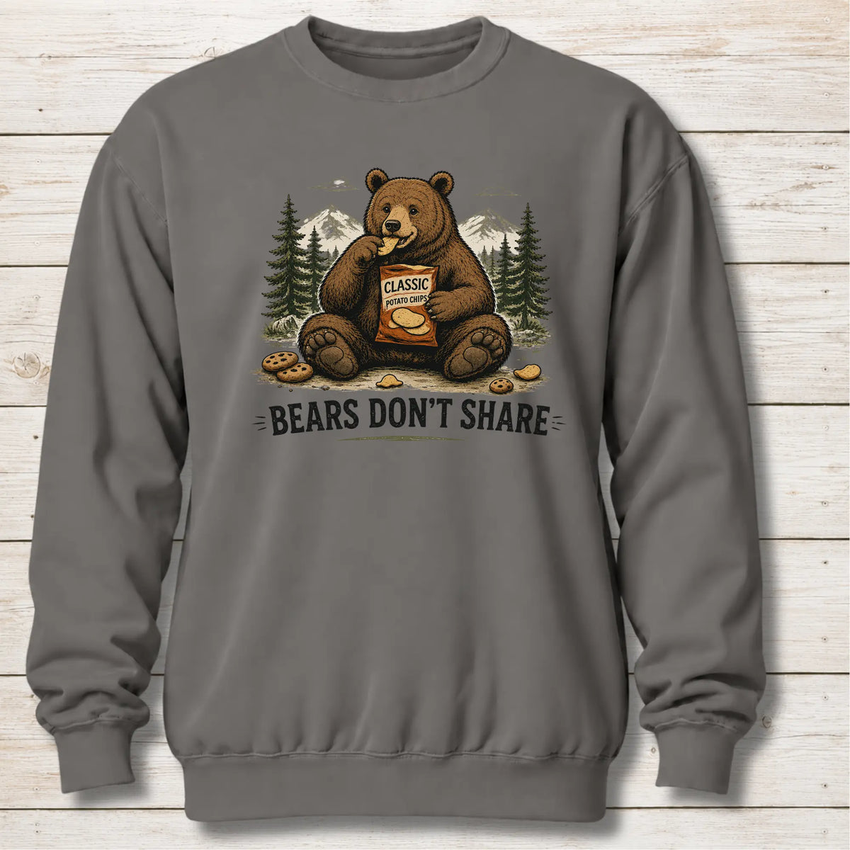 Grey Bears Don’t Share Sweatshirt