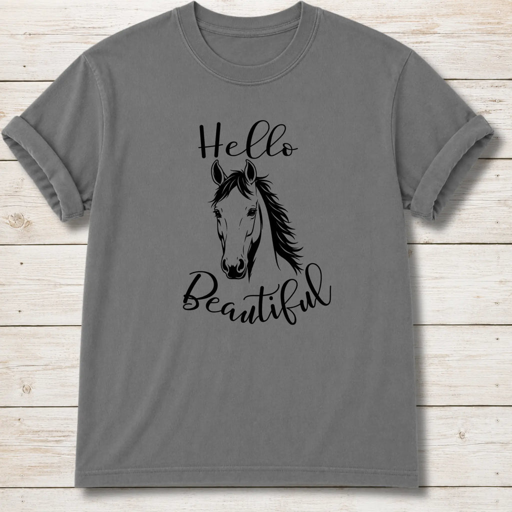 Beautiful Horse T-shirt - Grey