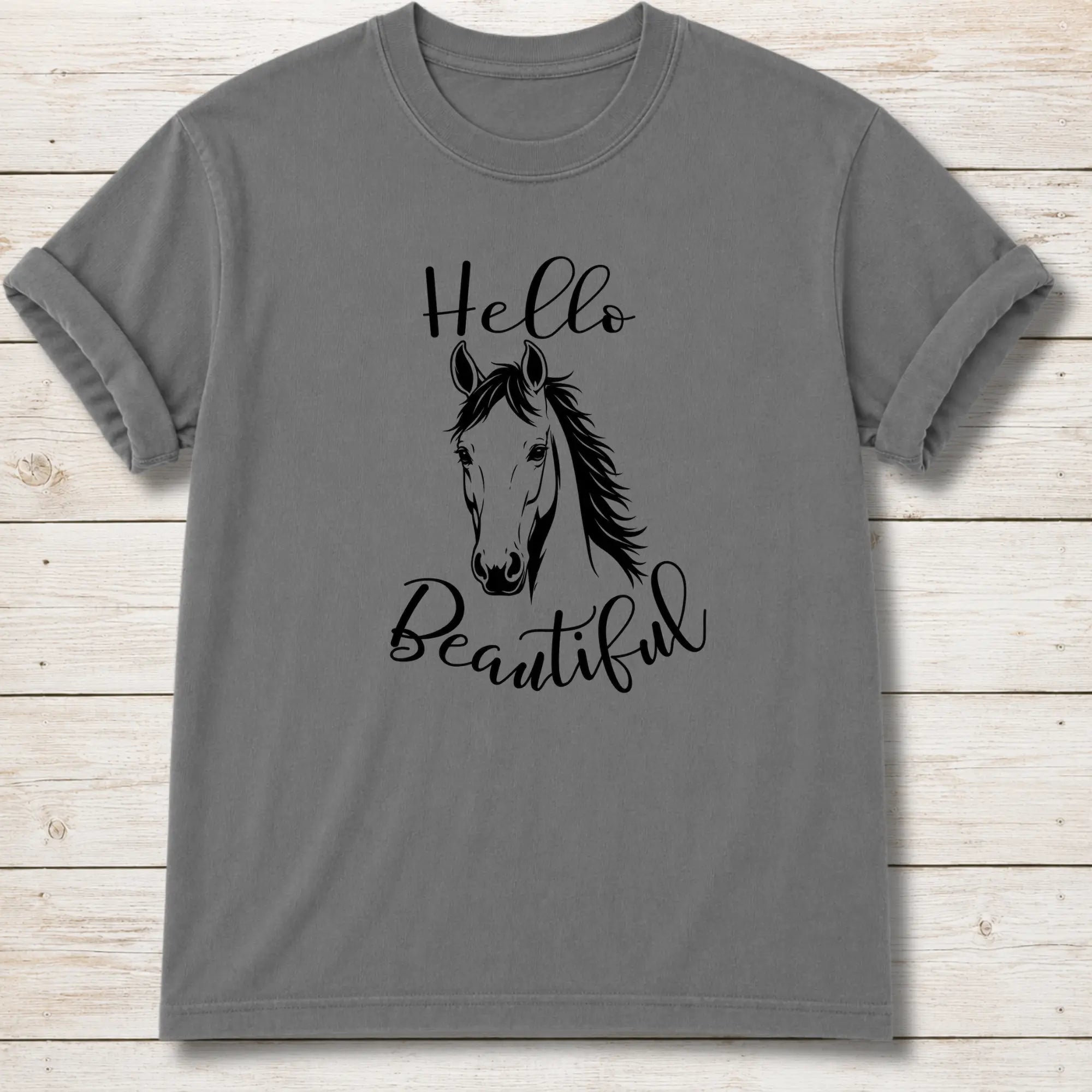 Beautiful Horse T-shirt - Grey