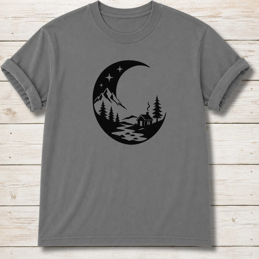 Night Scene T-shirt -  Grey