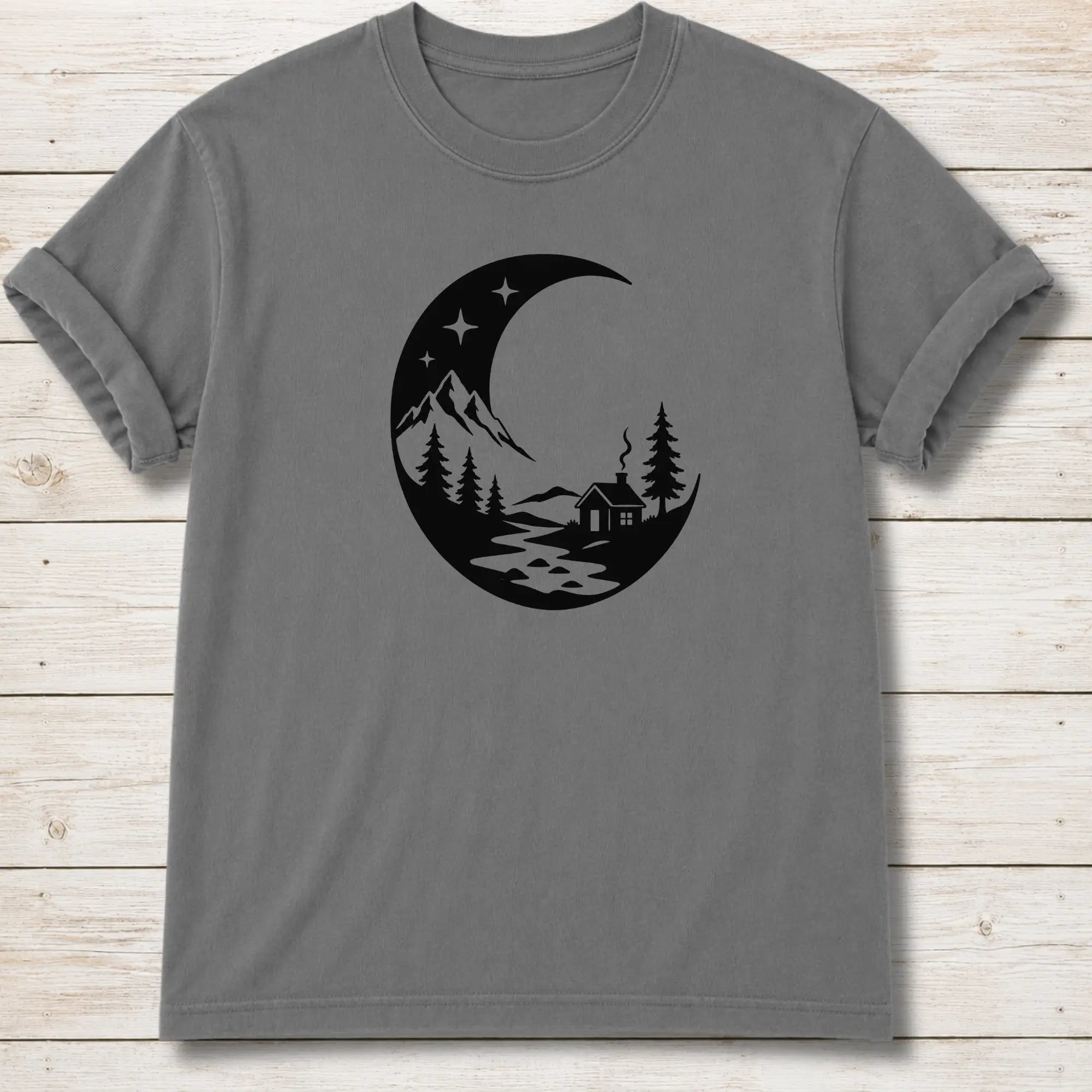 Night Scene T-shirt -  Grey