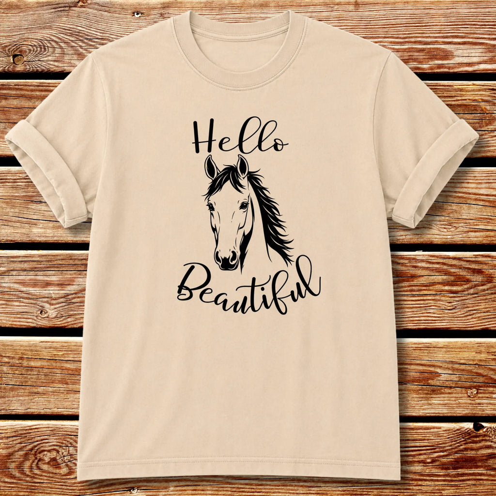 Beautiful Horse T-shirt - Ivory