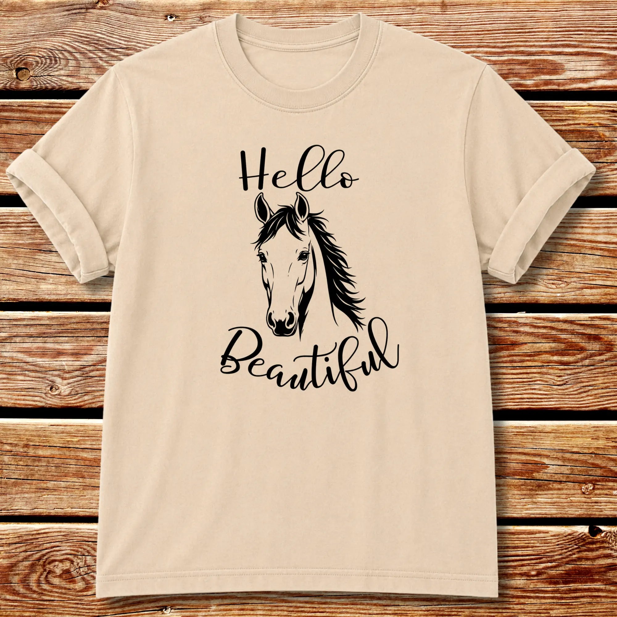 Beautiful Horse T-shirt - Ivory