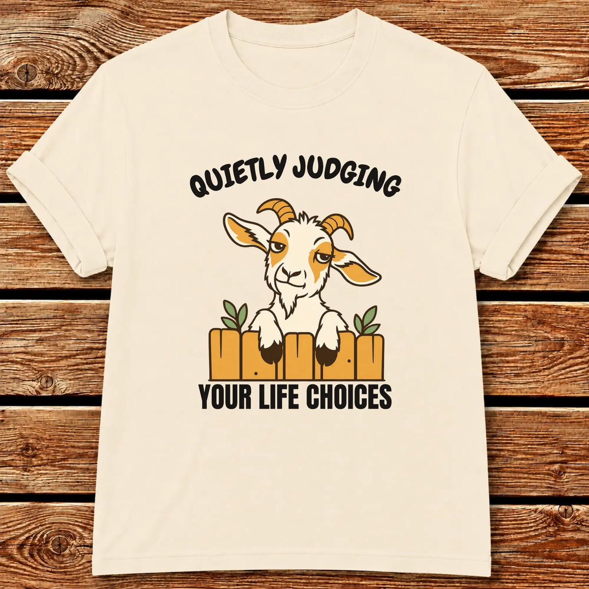 Goat Judging T-Shirt - Ivory
