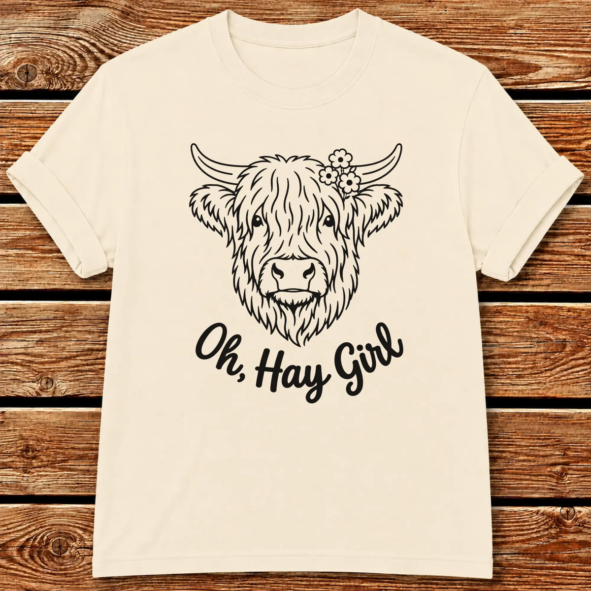 Hey Girl T-Shirt - Ivory