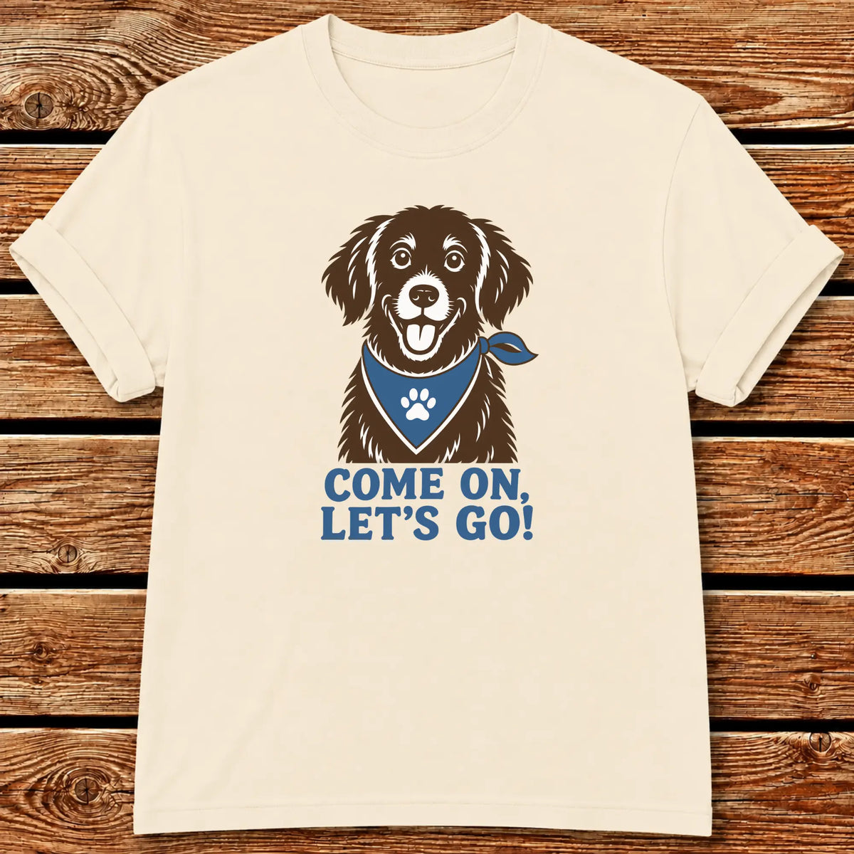 Let's Go Dog T-Shirt - Ivory