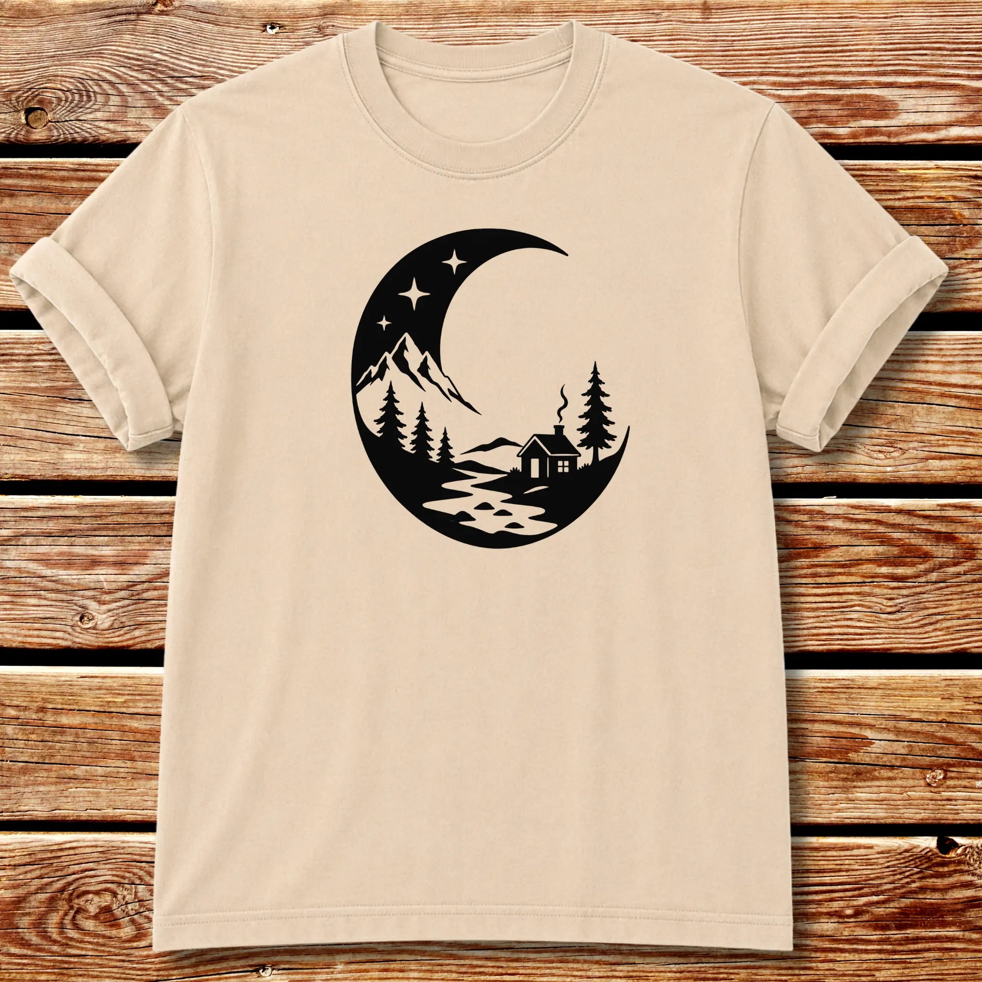 Night Scene T-shirt - Ivory