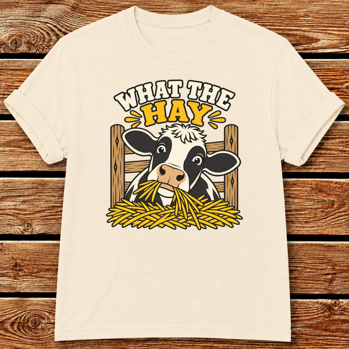 What The Hay T-Shirt - Ivory