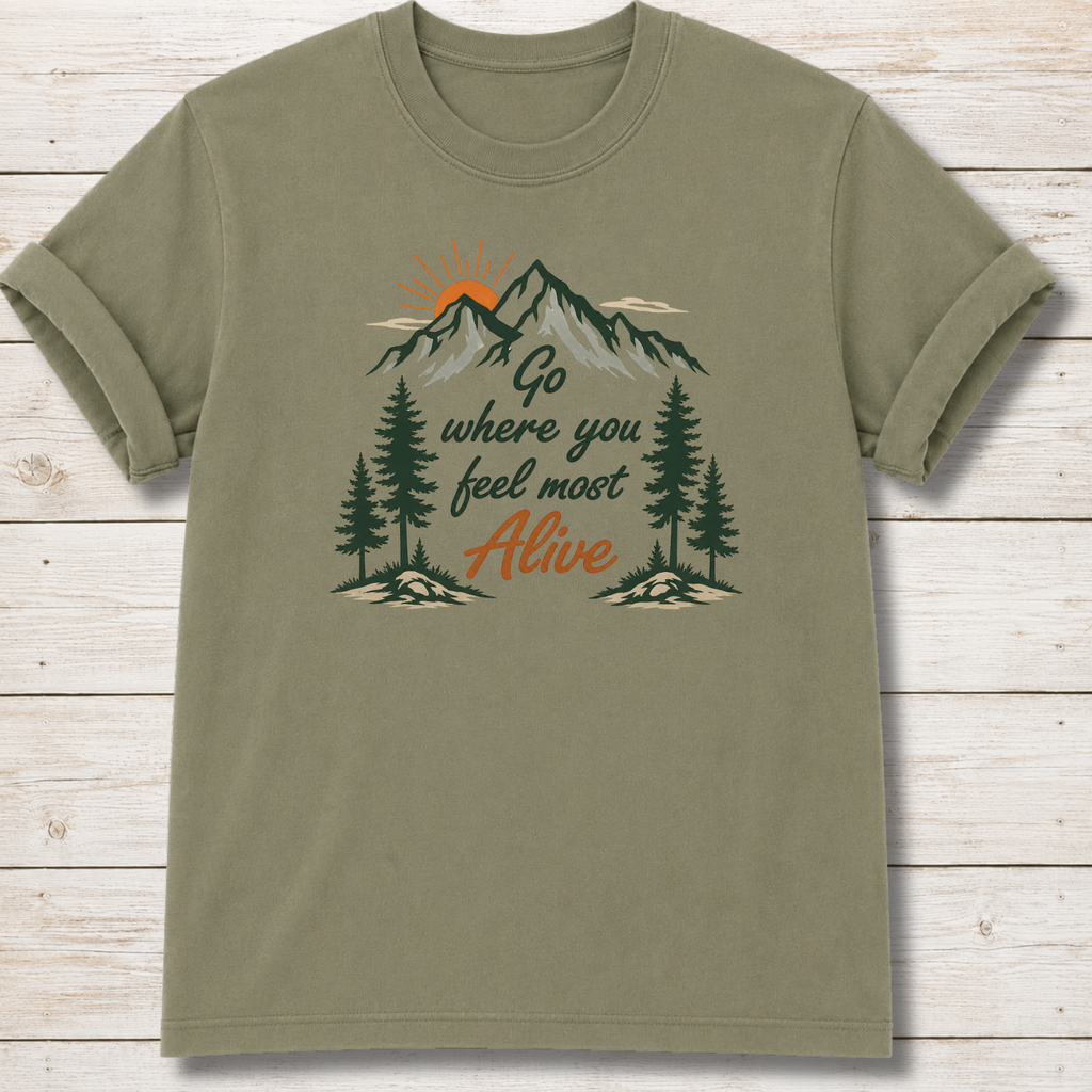 Feel Alive T-Shirt - Khaki