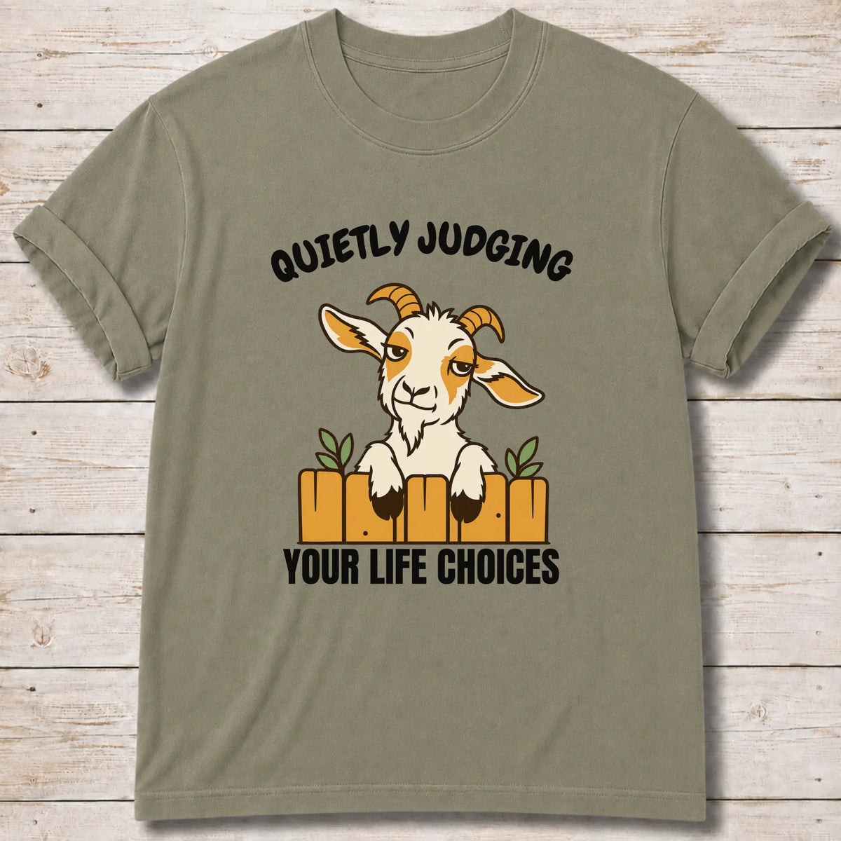 Goat Judging T-Shirt - Khaki